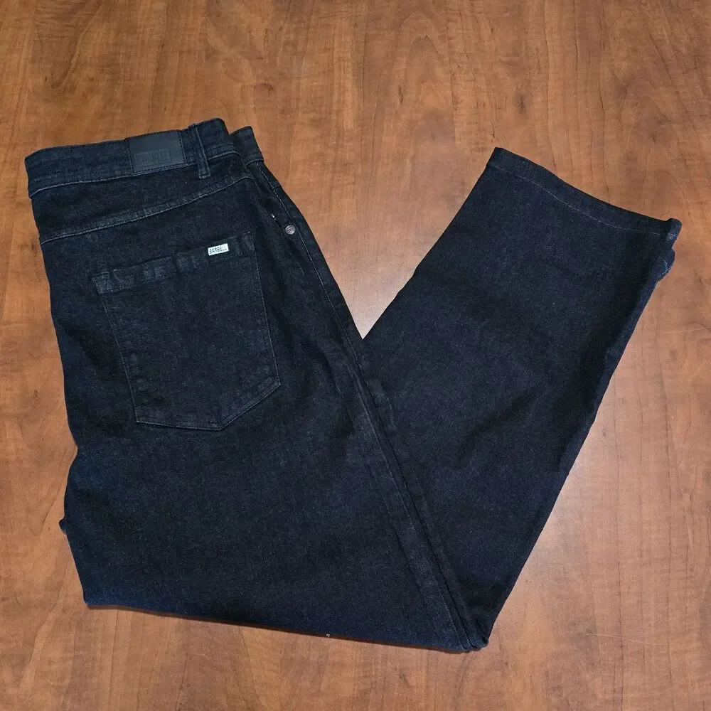 Barbell Apparel Mens Straight Leg Athletic Fit 5 Pocket Cotton Blend Jeans 36x28